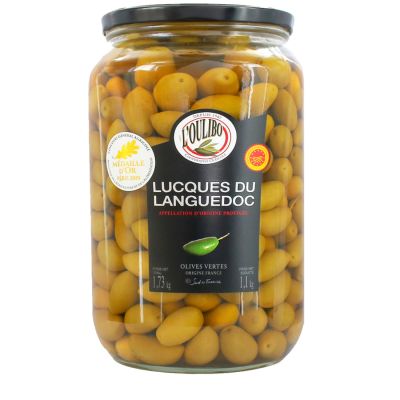 Grønne oliven Lucques 1.1KG