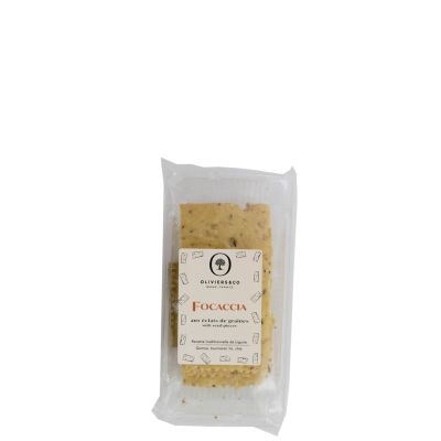 Focaccia-kjeks med frø