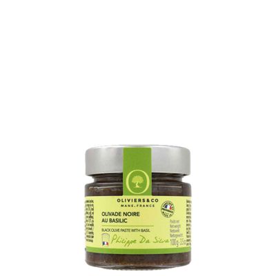 Sort oliven & basilikum tapenade