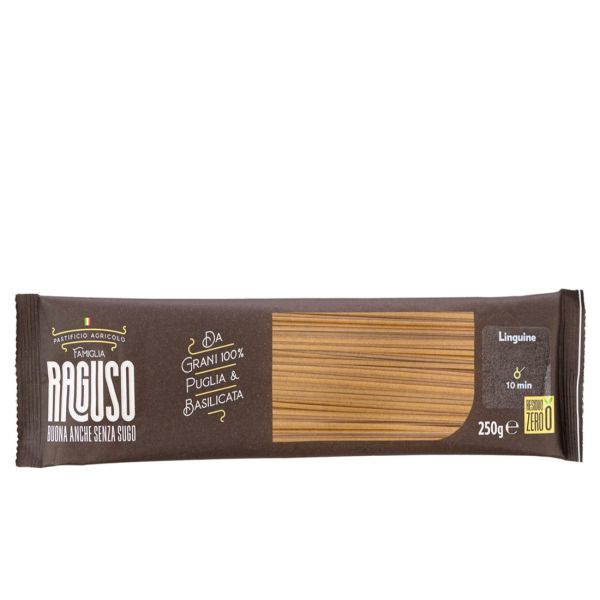 Linguine med hvitløk og basilikum – pasta av durumhvete – 250 g