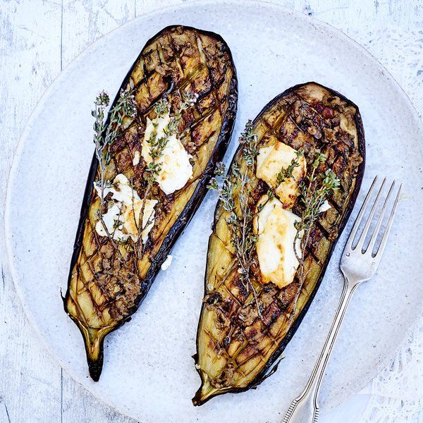Marinerte auberginer med feta