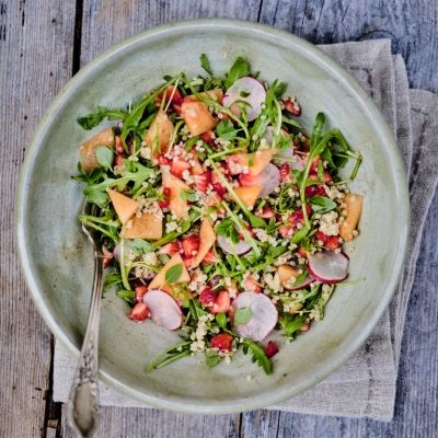 Knasende solrik salat