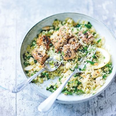 Kyllingsalat med sitrontapenade