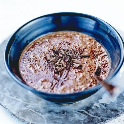 Kremet sjokolade med quinoa