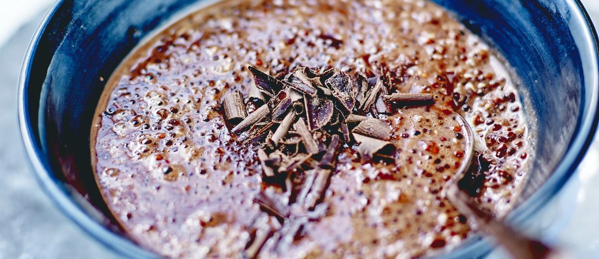Kremet sjokolade med quinoa