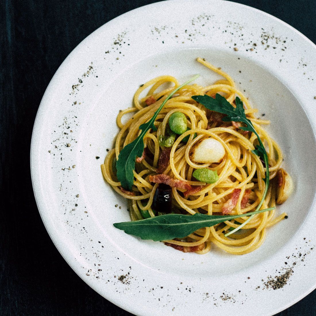 Trøffelkrem med steinsopp og pasta